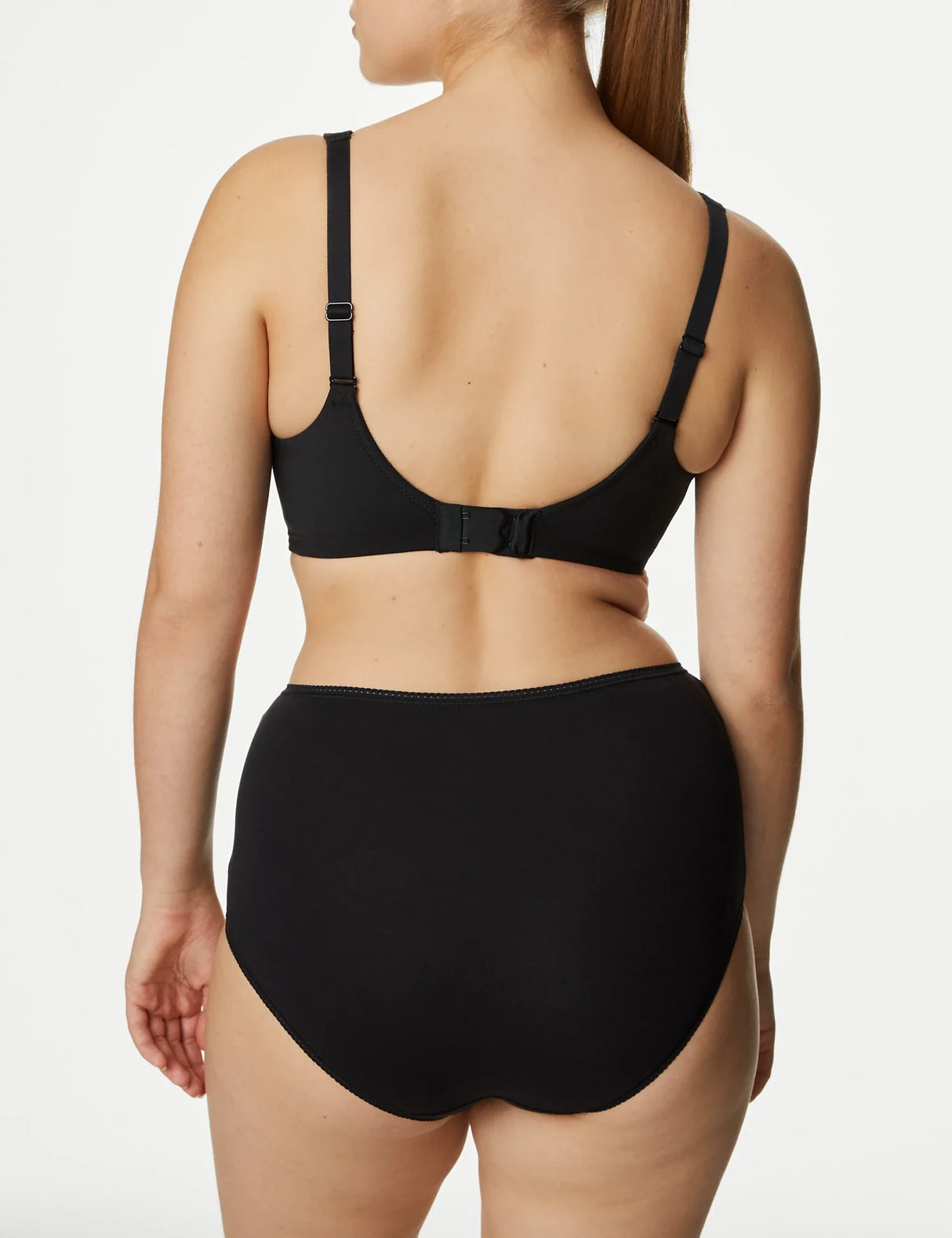 Pack x5 bragas altas lisas