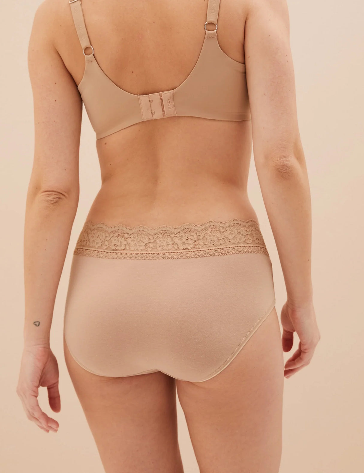 Pack x5 bragas altas detalle encaje