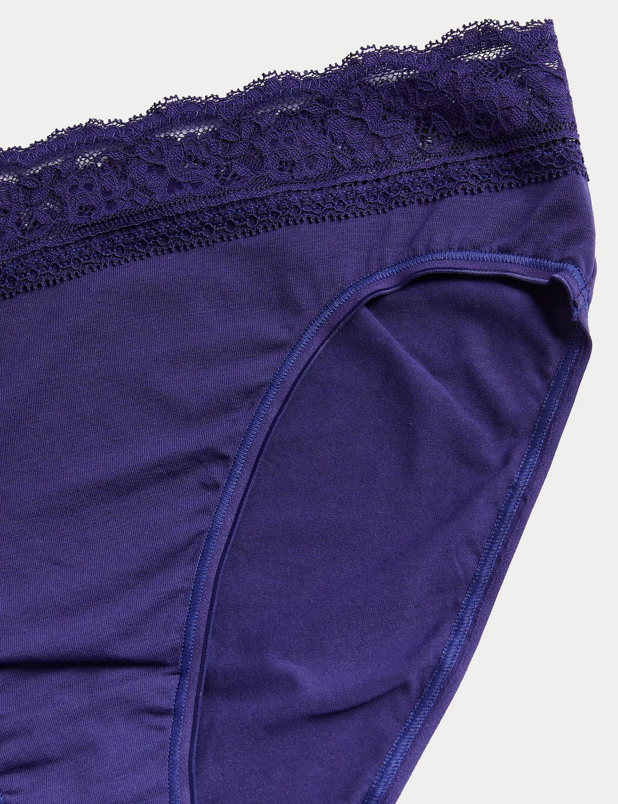 Pack 5 bragas altas HL estampadas con detalle encaje