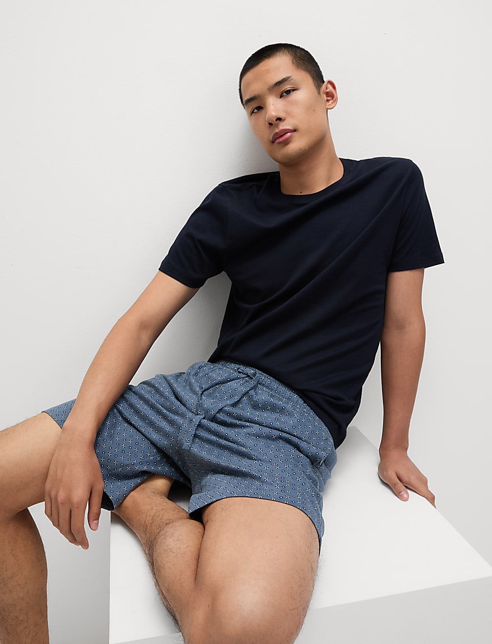 Pijama corto de punto