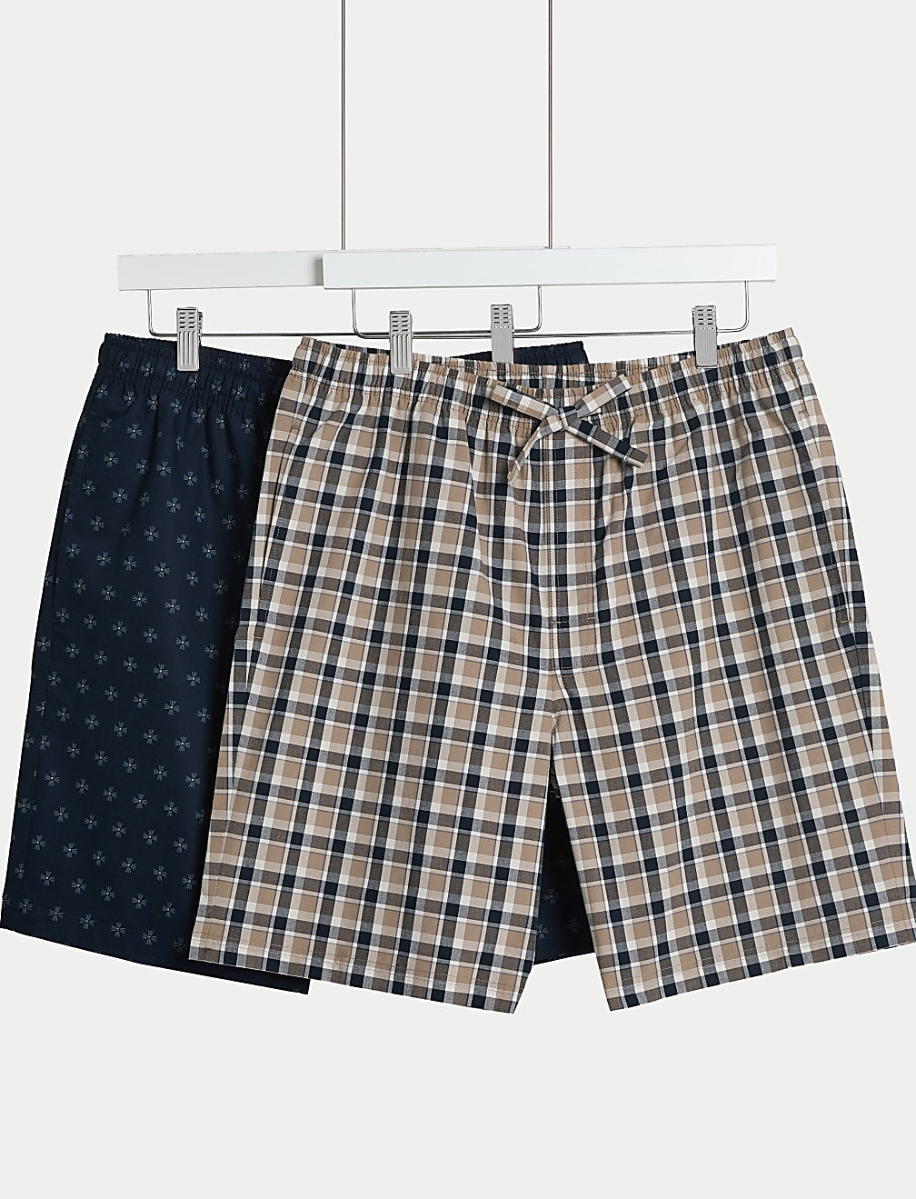 Pack de 2 pantalones cortos de tela