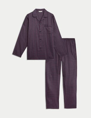 Pijama clásico de algodón diseño geo