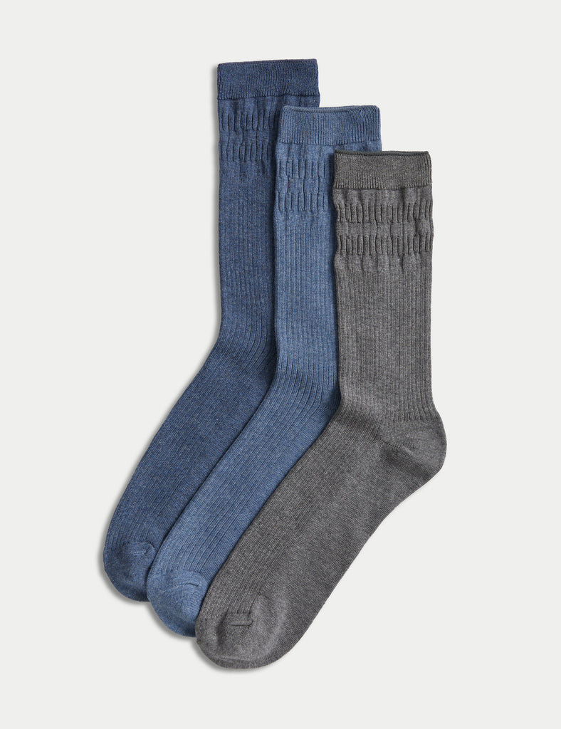 Pack de 3 pares de calcetines sin patente