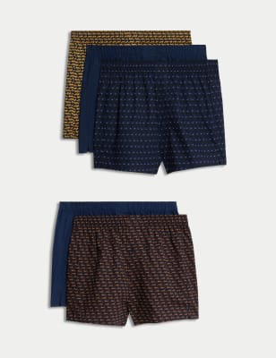 Pack de 5 boxers de tela diseño animales