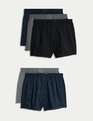 Pack de 5 boxers de tela diseño floral
