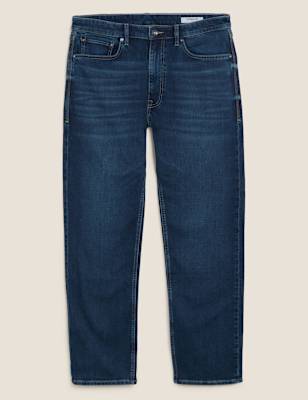 Pantalón vaquero elástico de punto