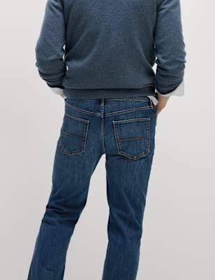 Pantalón elástico de corte recto