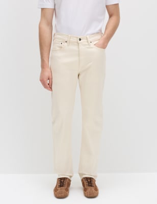 Pantalón elástico de corte recto