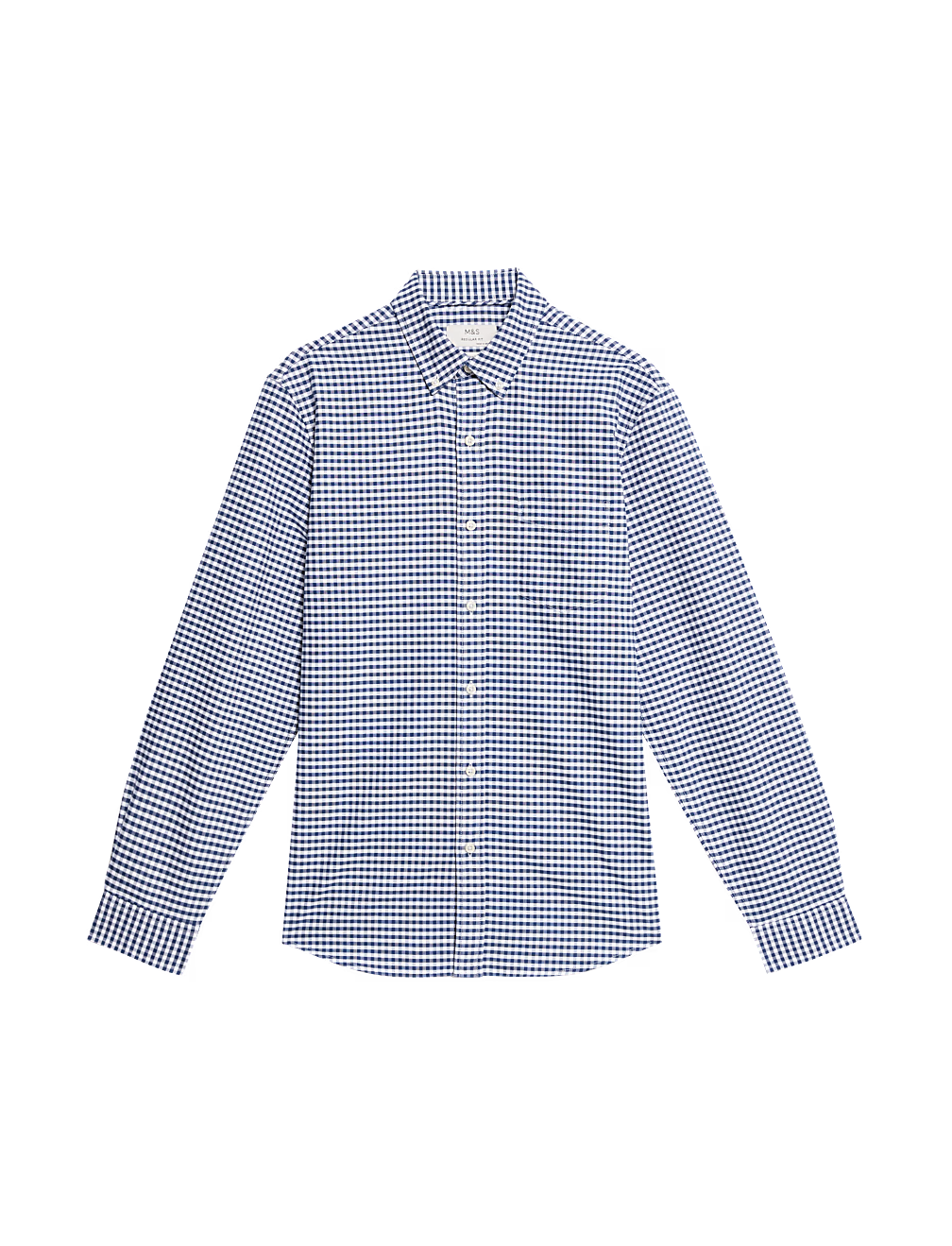Camisa oxford de algodón a cuadros