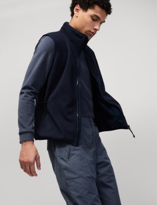 Chaleco fleece con cremallera