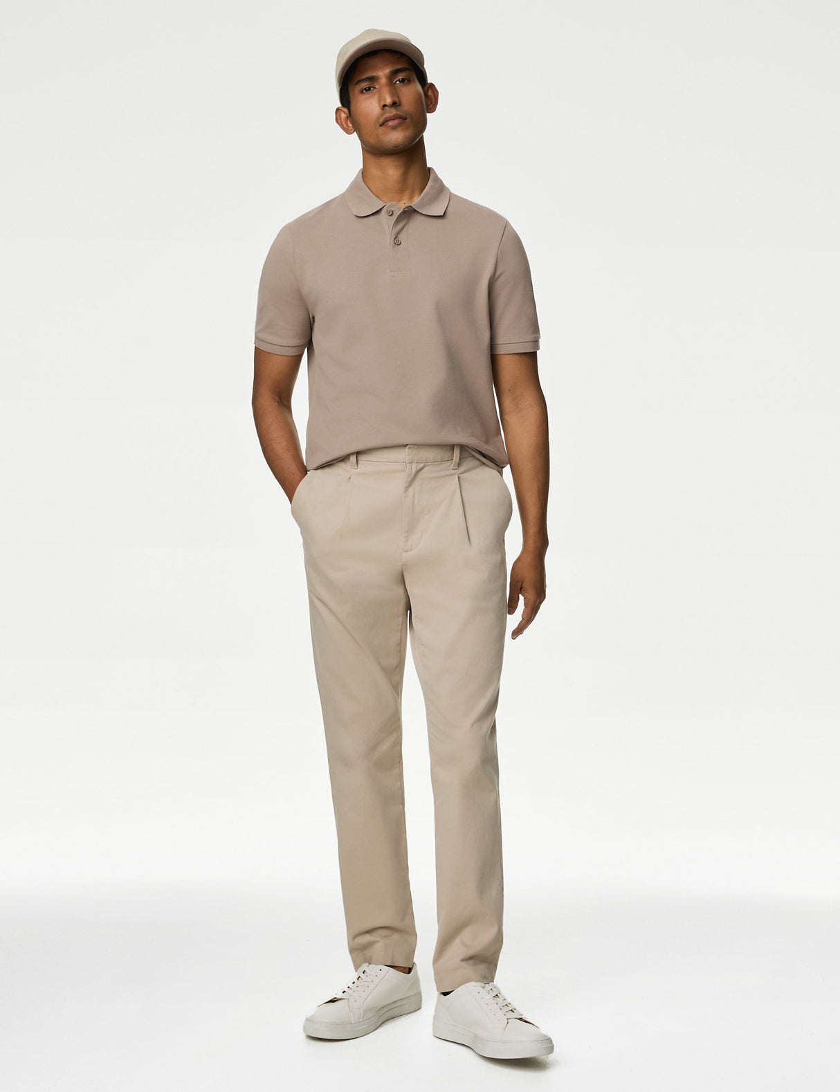 Polo liso manga corta