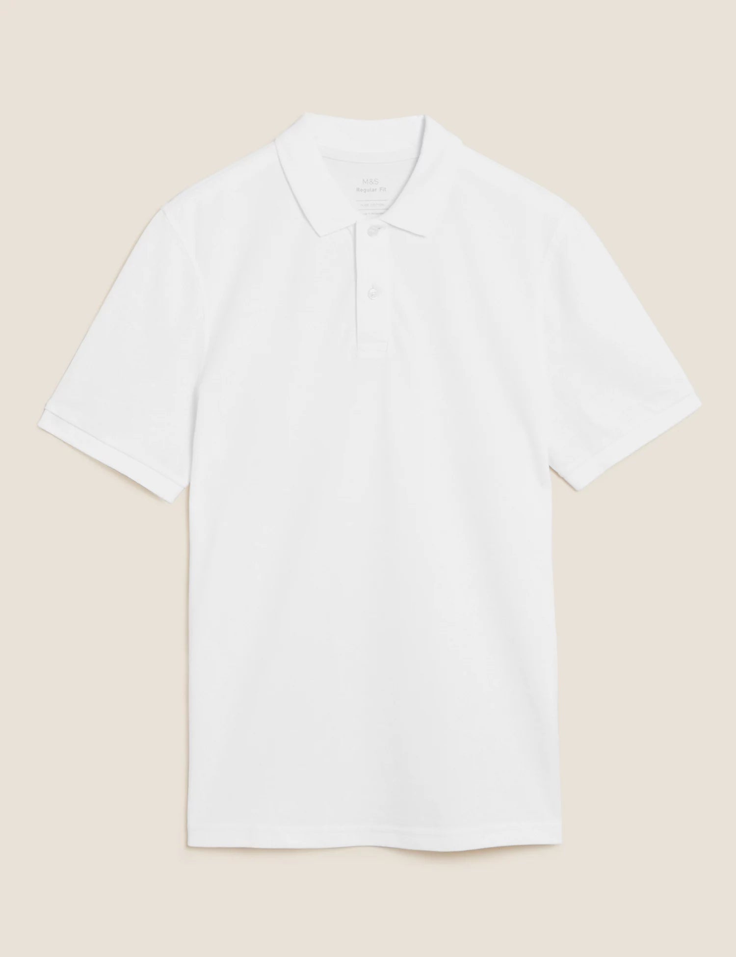 Polo liso manga corta