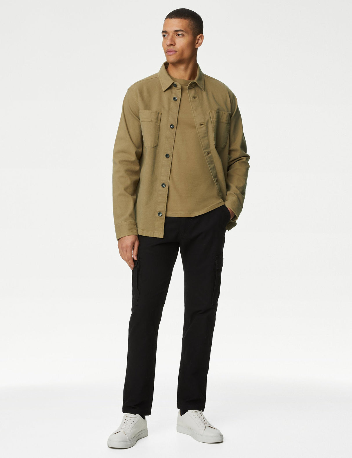 Camiseta lisa manga larga