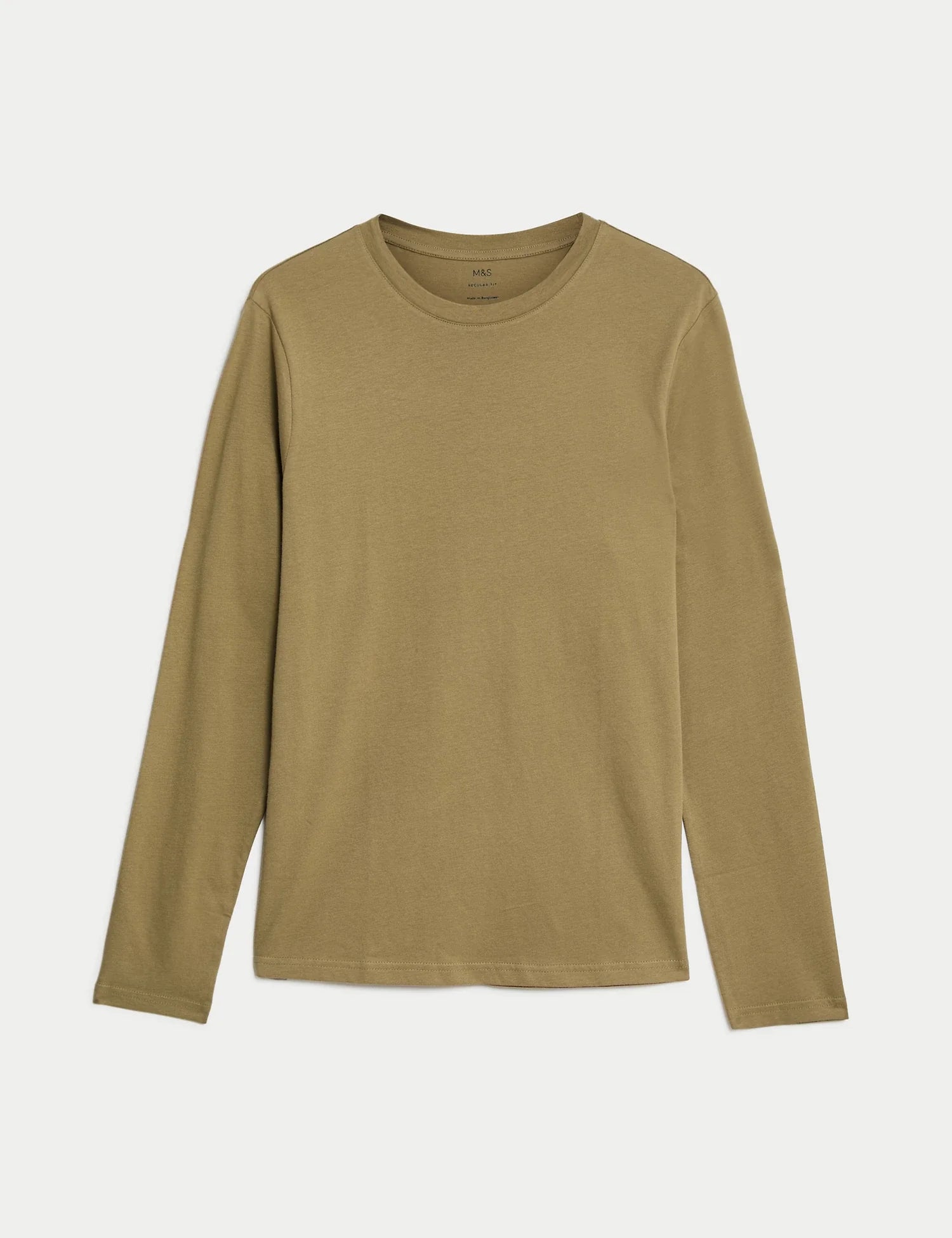 Camiseta lisa manga larga