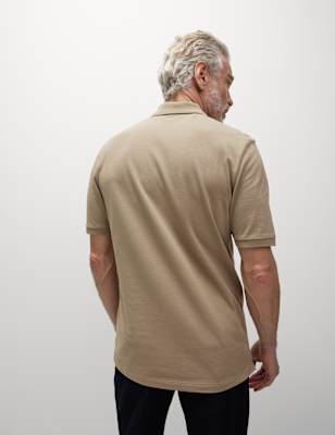 Polo liso de manga corta