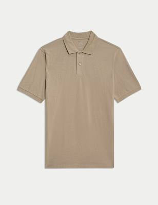 Polo liso de manga corta