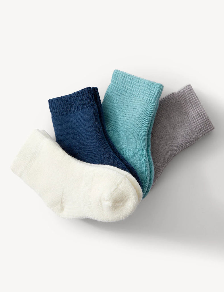 Pack de 4 pares de calcetines Bebé lisos