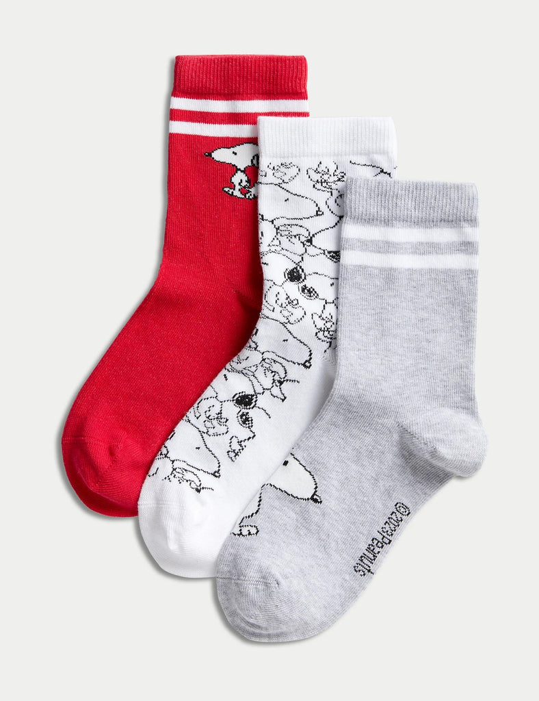 Pack de 3 pares de calcetines Snoopy