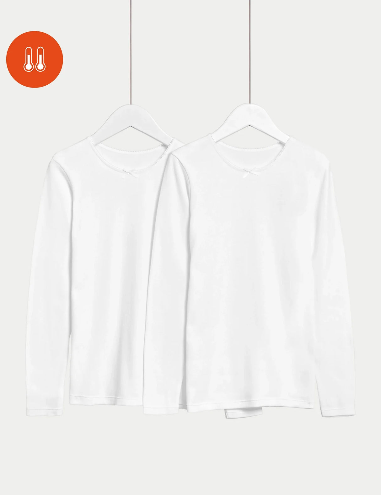 Pack de 2 camisetas térmicas manga larga de niña