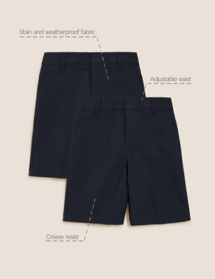 Pack de 2 pantalones cortos de colegio