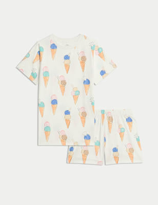 Pijama corto diseño helados