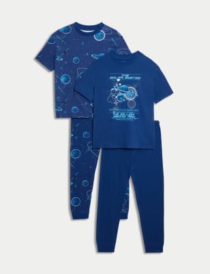 Pijama diseño planetas de manga corta