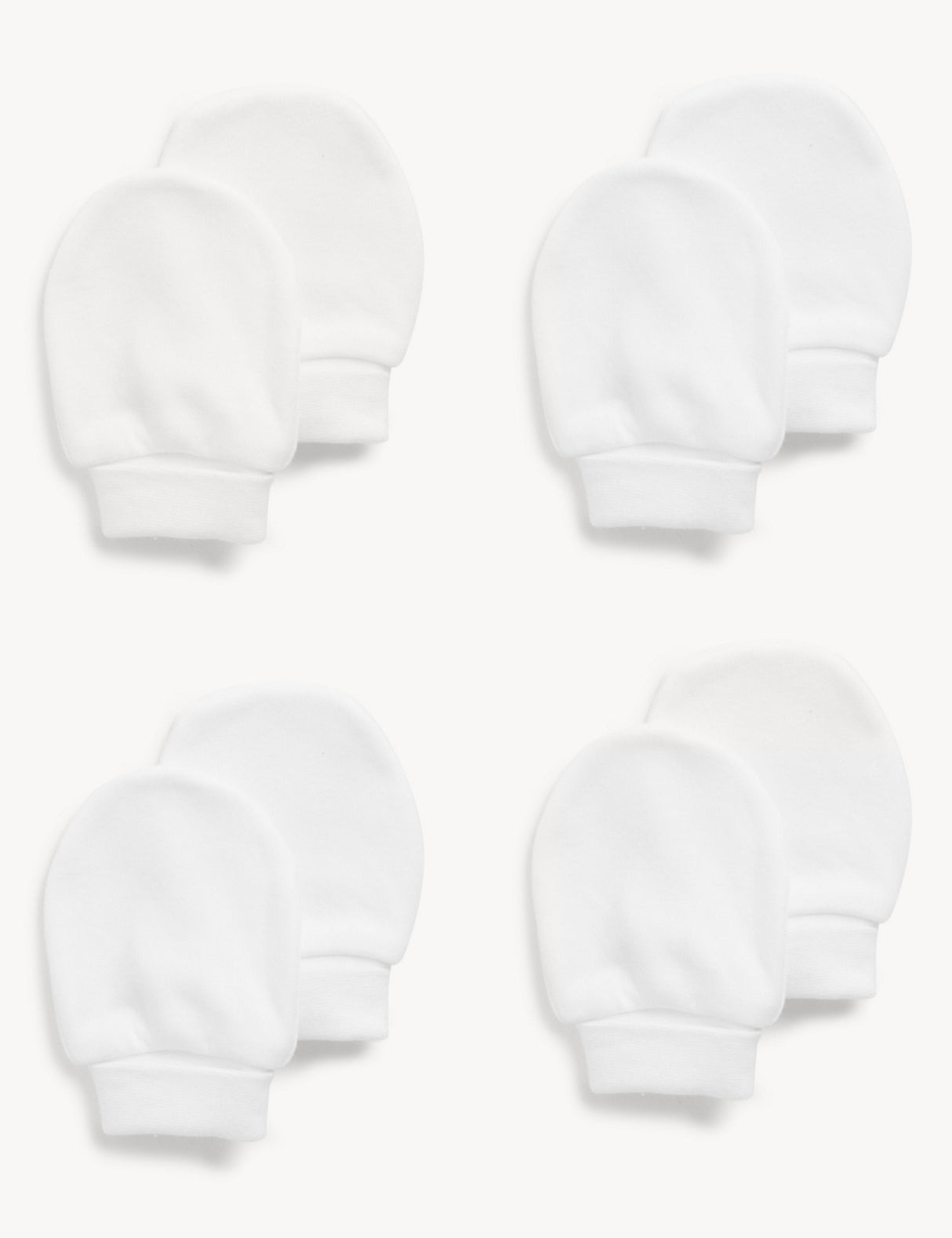 Pack de 4 manoplas blancas