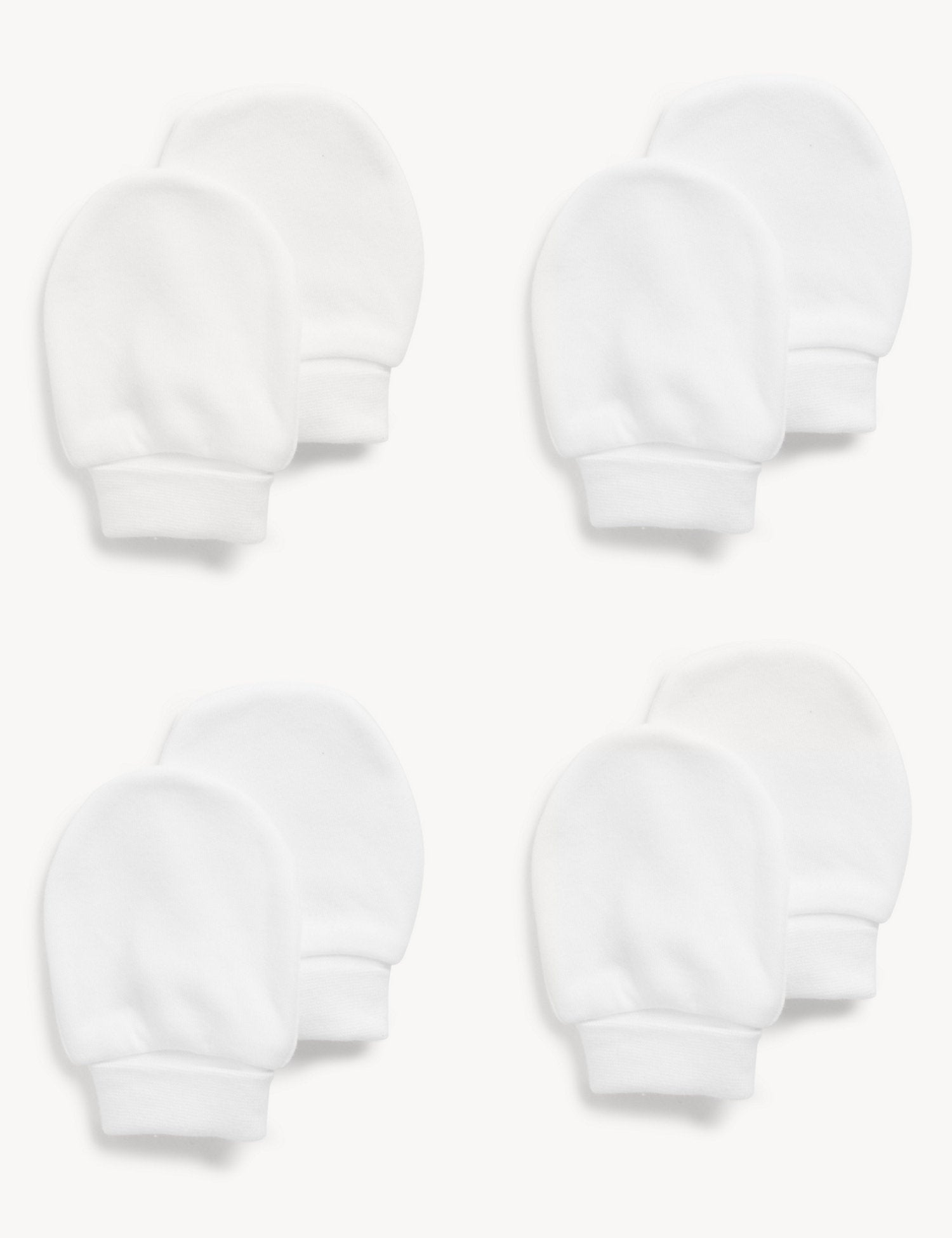 Pack de 4 manoplas blancas