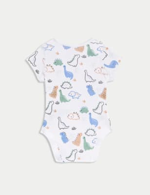 Pack de 5 bodies de manga corta diseño Dino