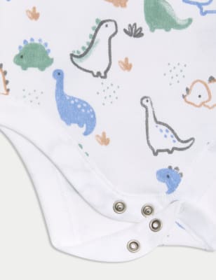 Pack de 5 bodies de manga corta diseño Dino