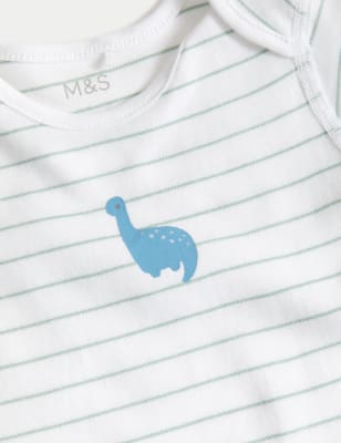 Pack de 5 bodies de manga corta diseño Dino