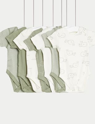 Pack de 7 bodies diseño verde