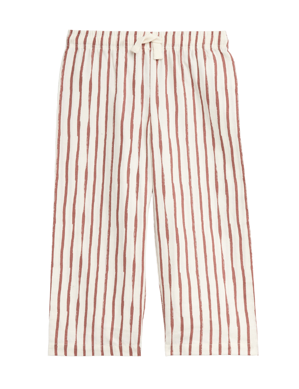 Pijama deniño de manga corta y pntalón de tela de rayas de niño