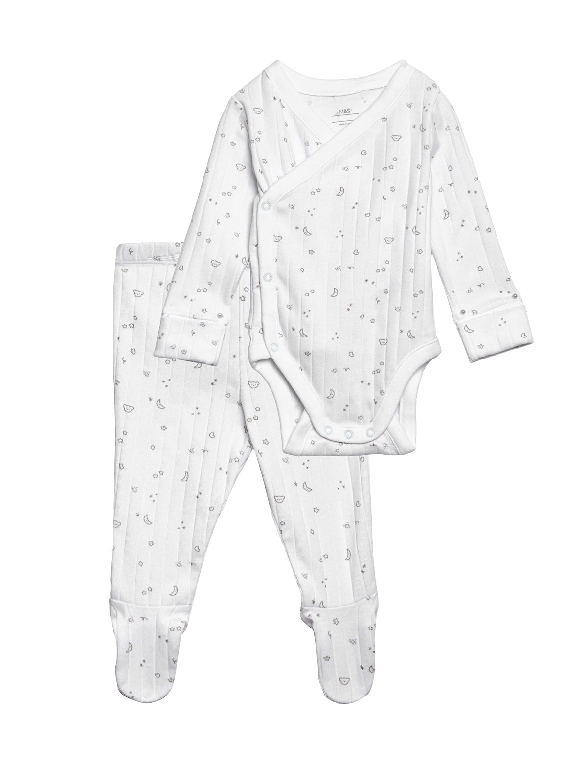 Conjunto para bebé de primer outfit con bolsito