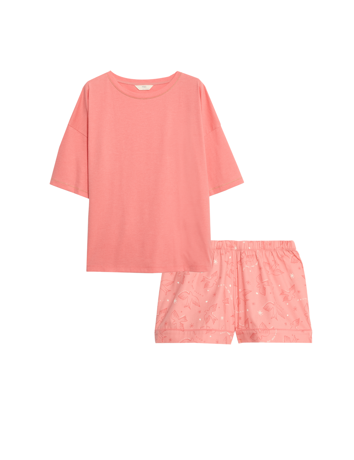 Pijama corto de manga corta con diseño FP