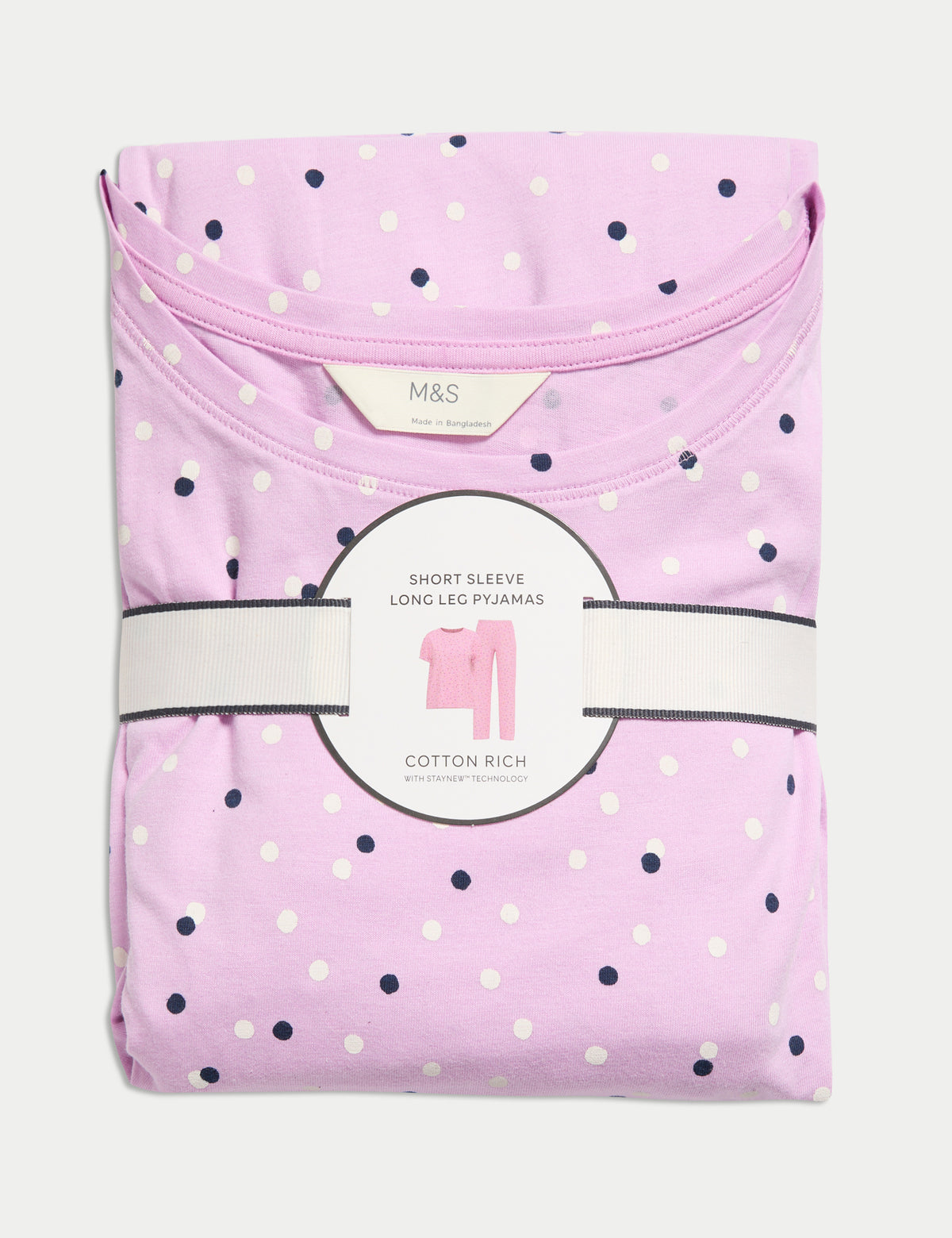Pijama de diseño de manga corta y pantalón largo FP