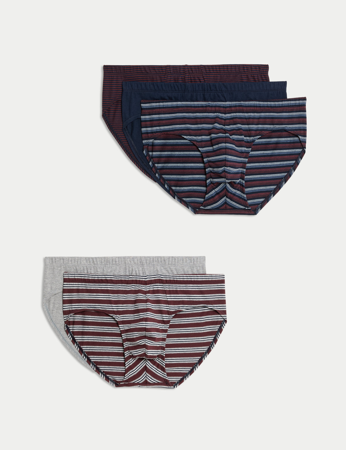 Pack de 5 slips a rayas