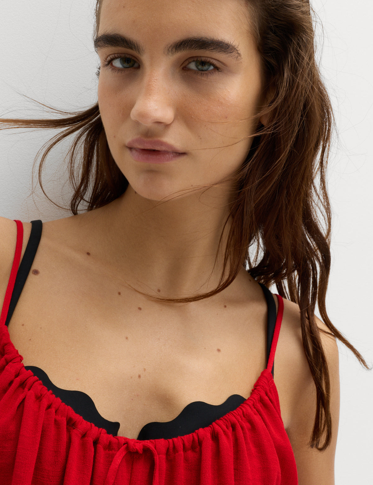 Vestido playero de tiros