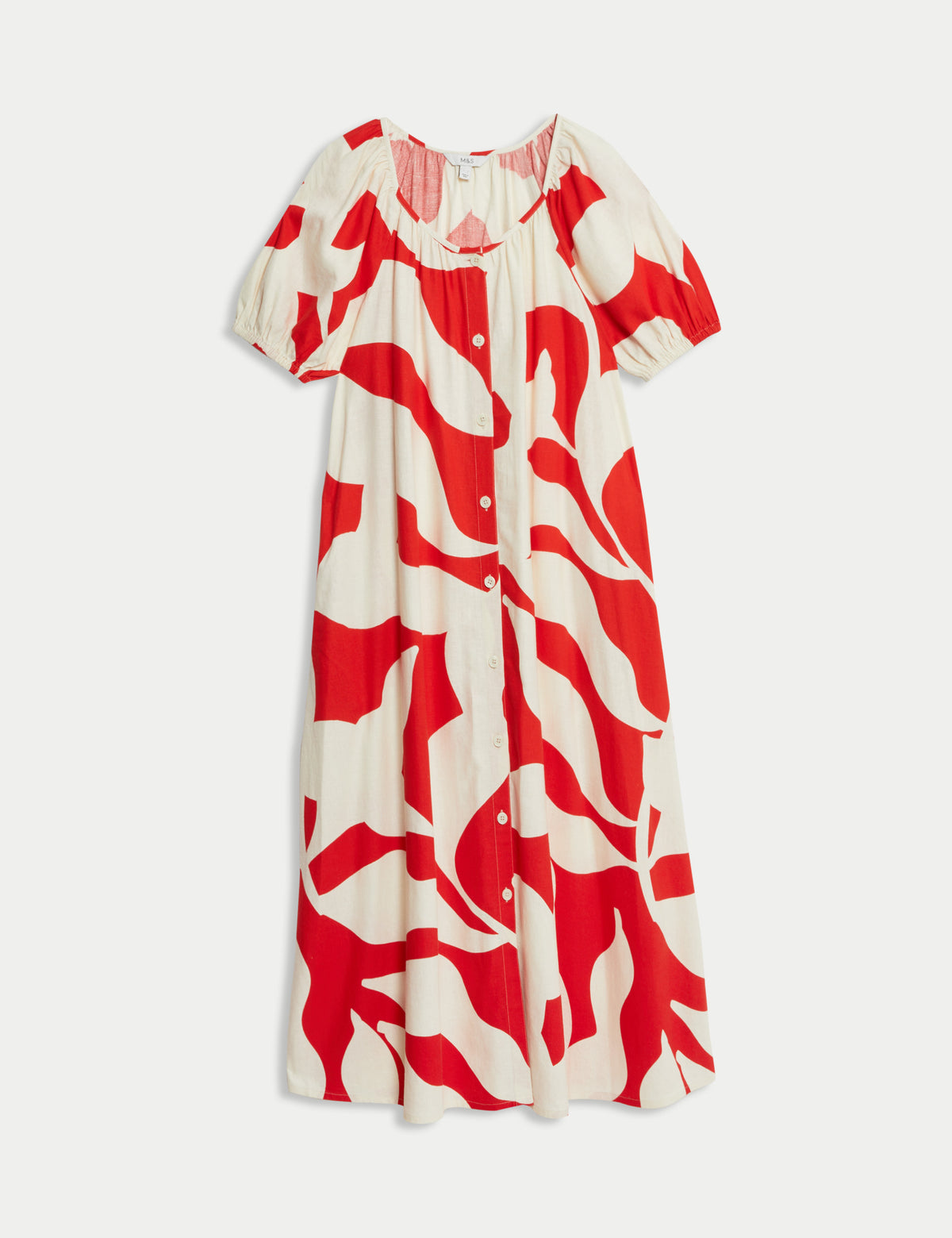 Vestido de lino diseño botones