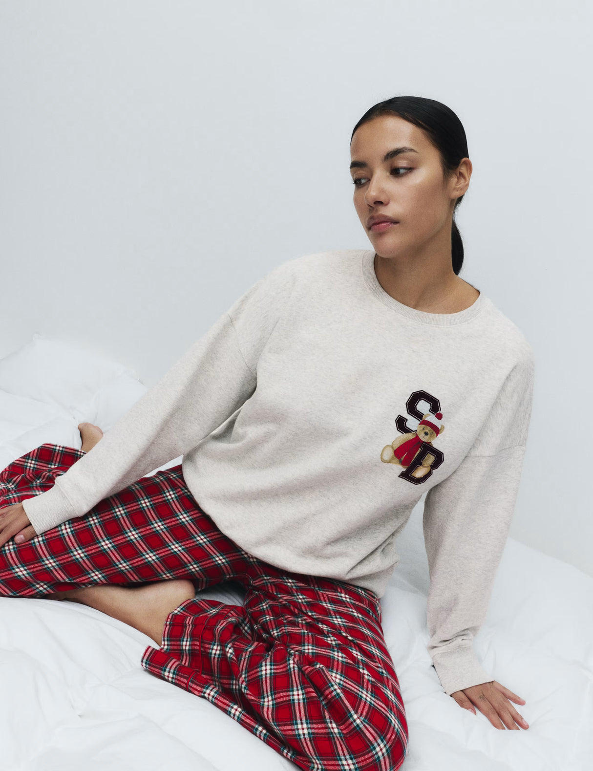 Pijama de manga larga oso Spencer