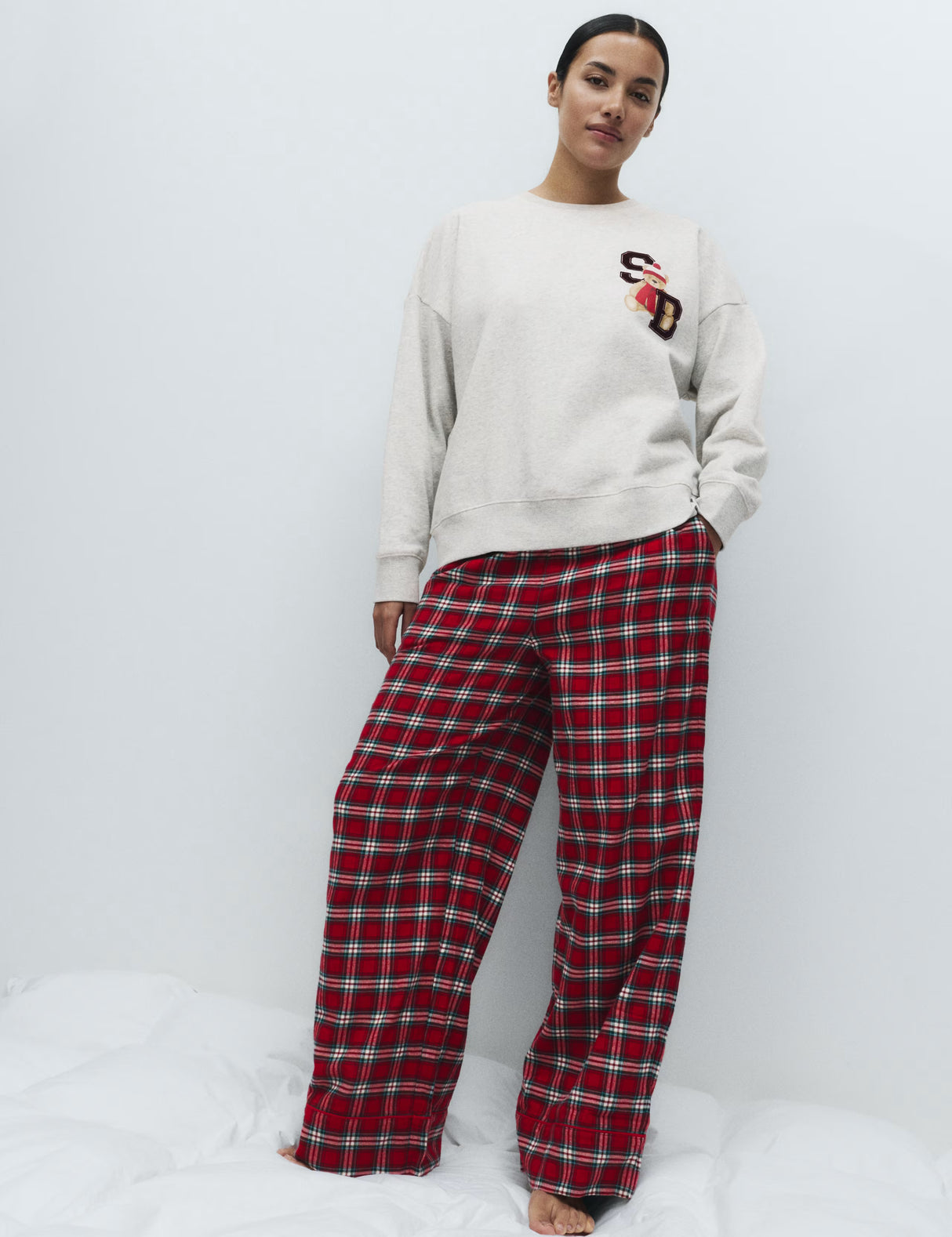 Pijama de manga larga oso Spencer