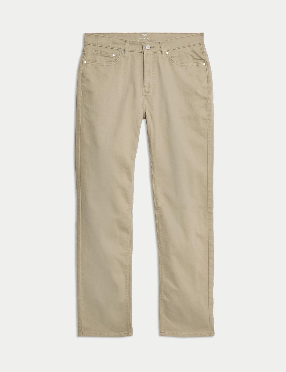 Pantalón elástico de corte recto