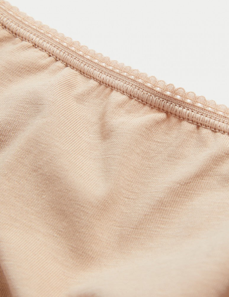 Pack 5 bragas altas lisas