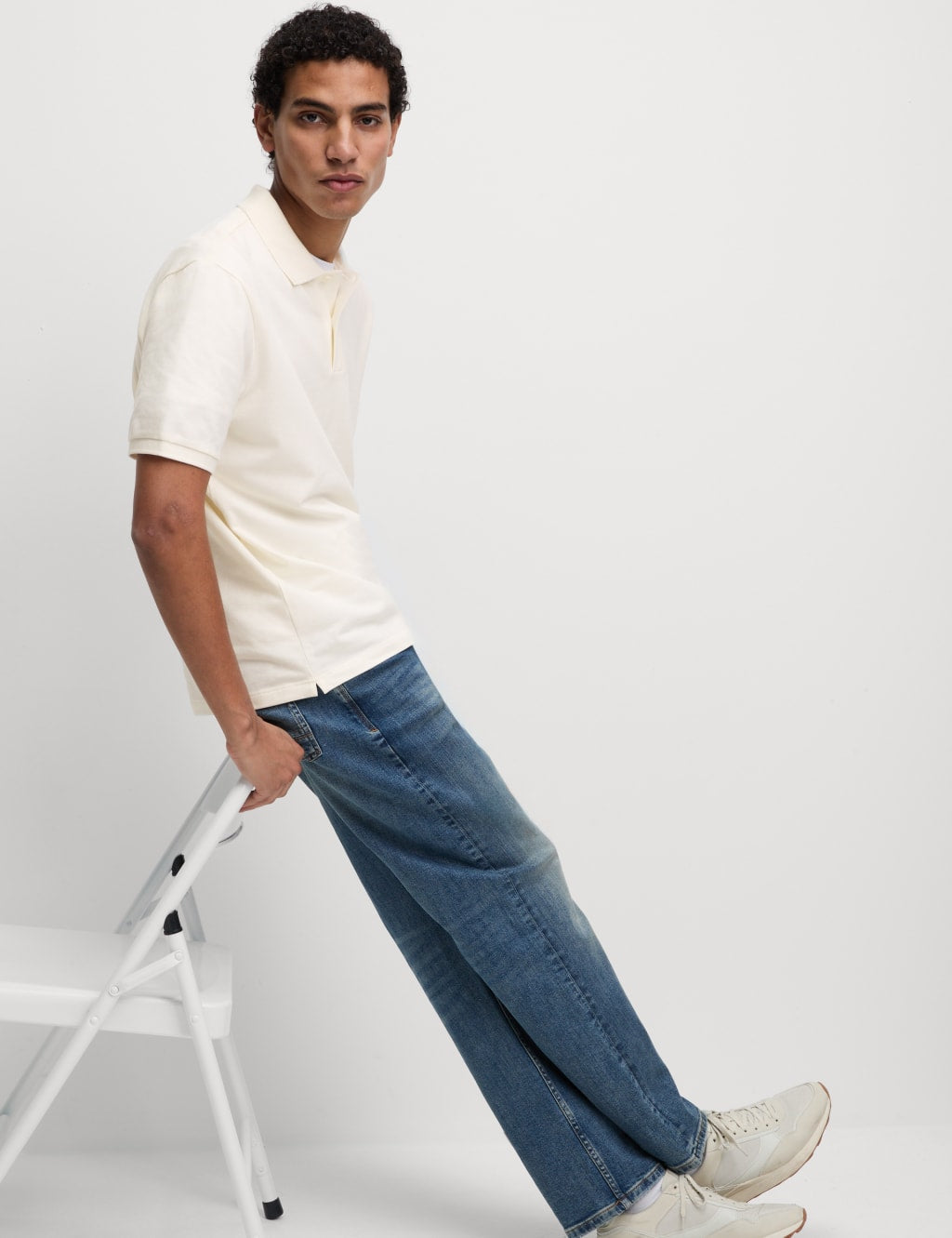 Polo liso de manga corta