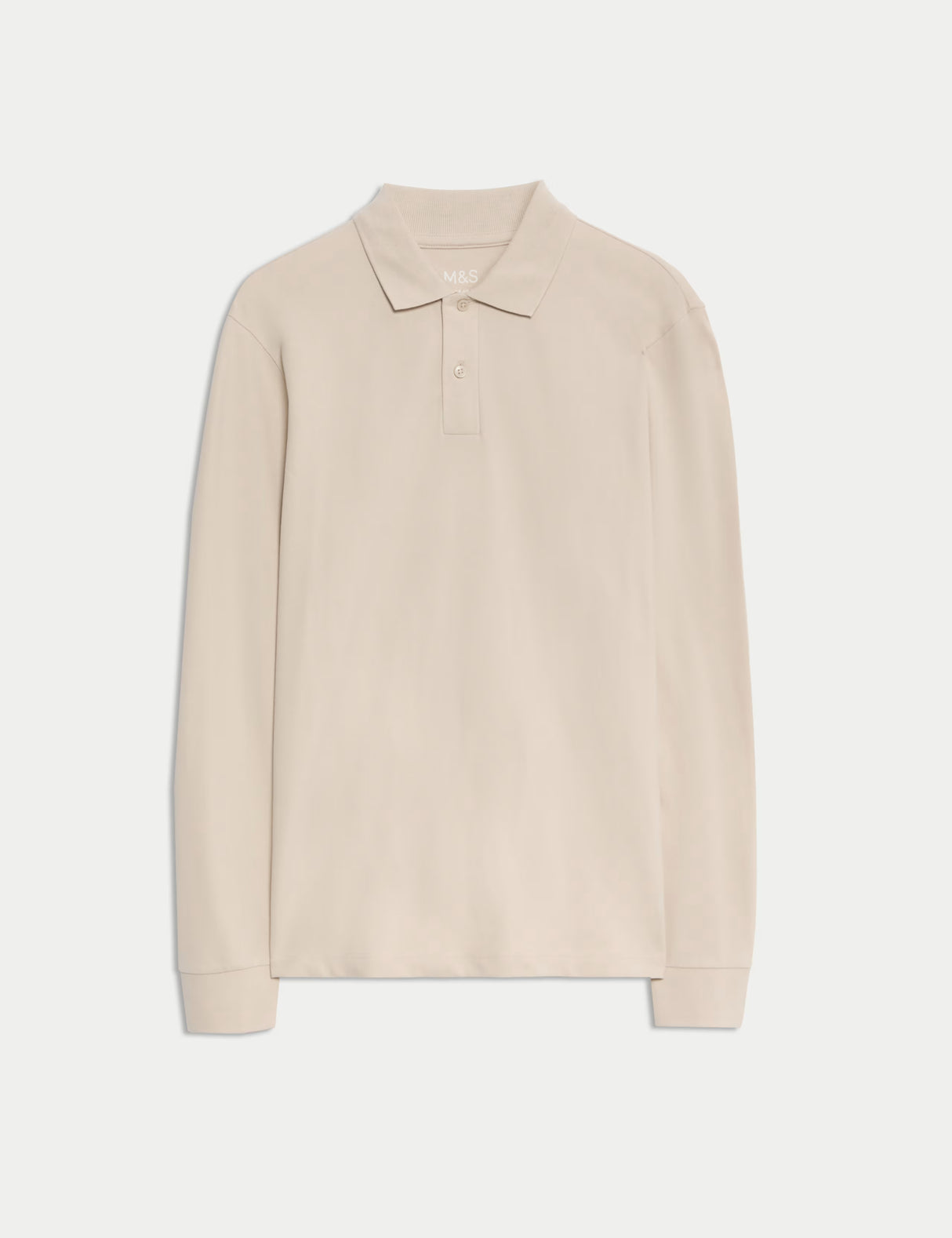 Polo liso de manga larga