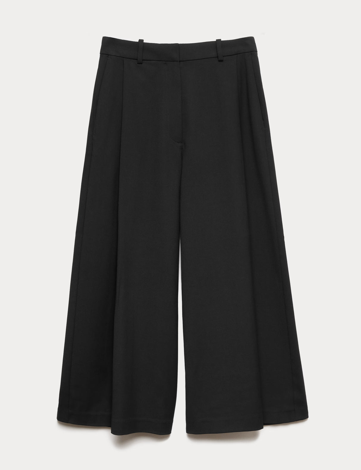 Pantalón de tela de estilo culotte