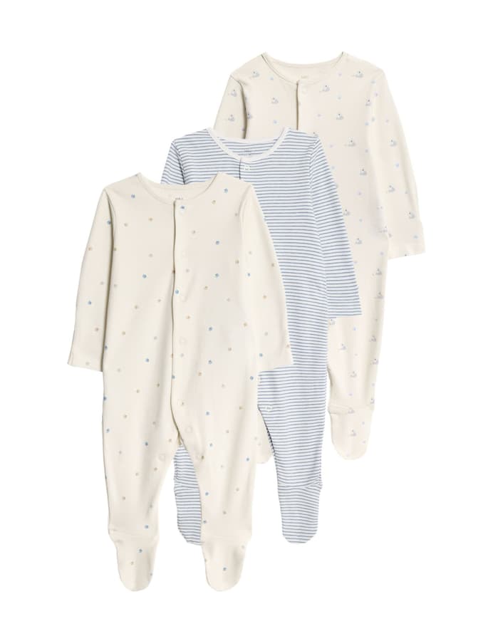 Pack de 3 peleles de dormir diseño perritos