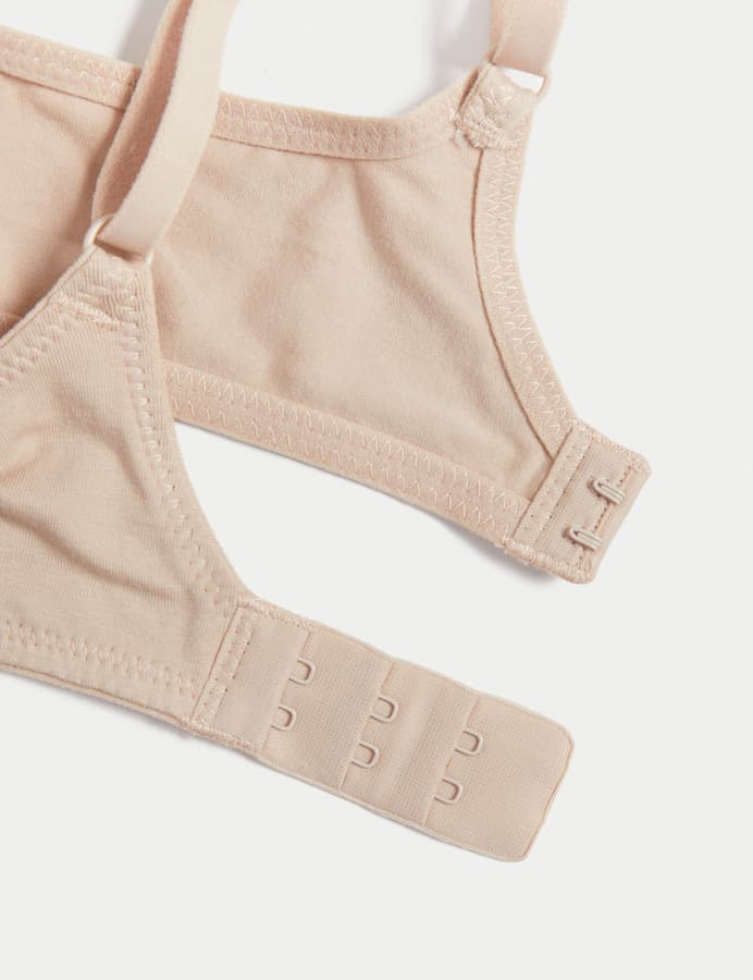 Pack 3 sujetadores aro algodón