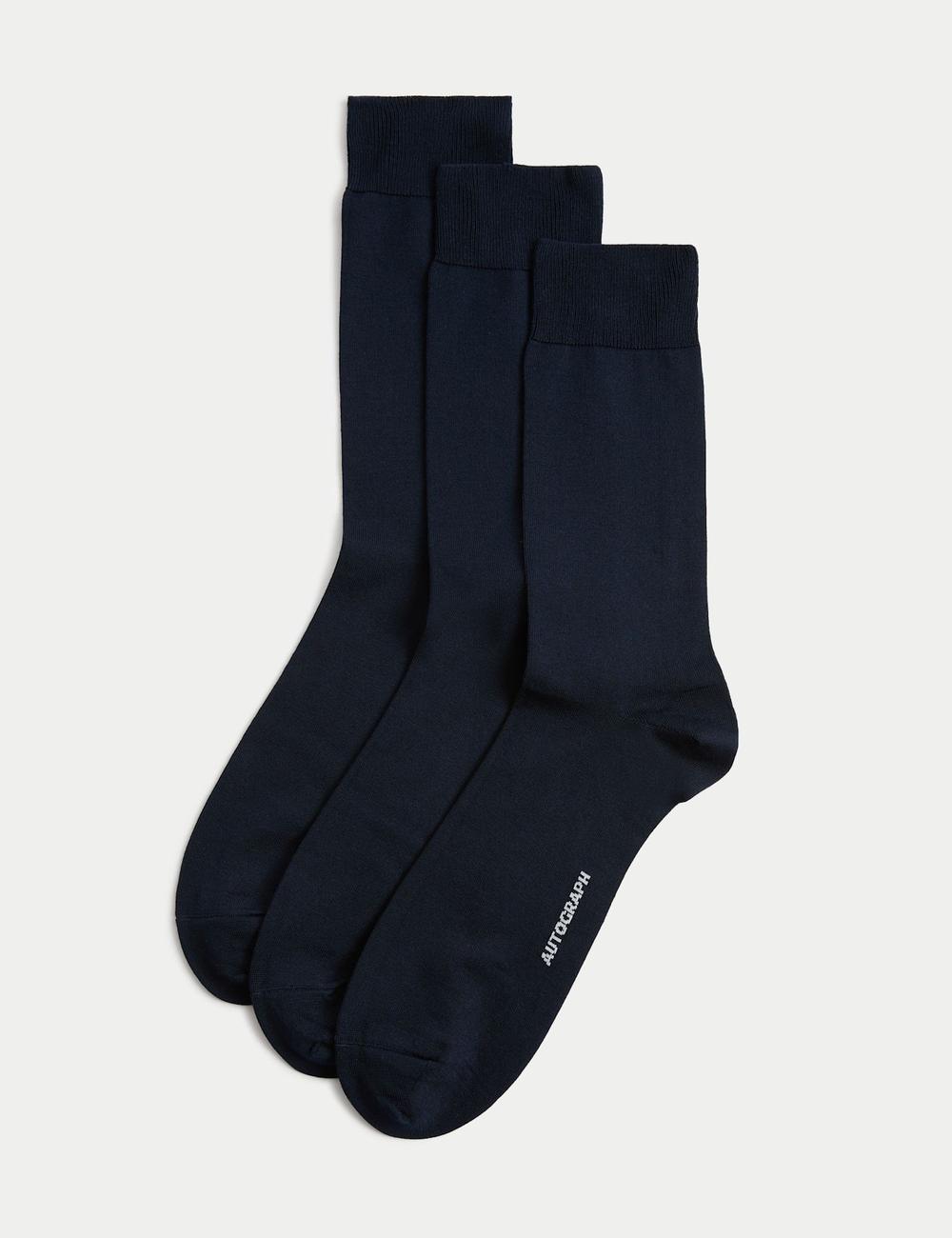Pack de 3 pares de calcetines de algodón egipcio