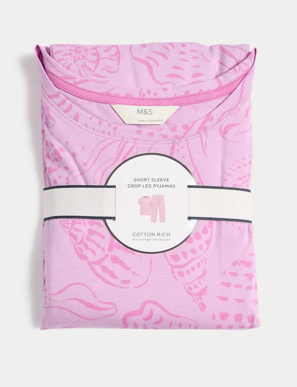 Pijama de diseño con manga corta y pantalón pesquero FP